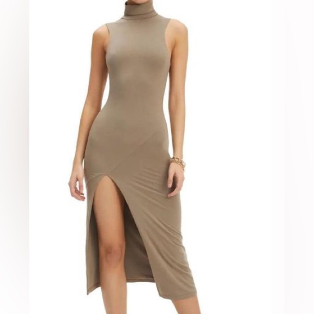 Good American‎ Turtleneck Midi Dress